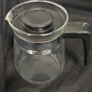 Glass Coffee Carafe with Black Handle